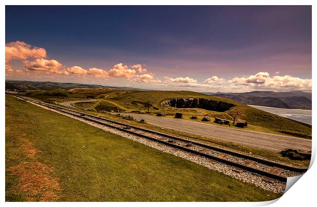 Great Orme Tracks Print by Jonathan Thirkell