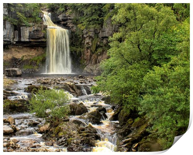 Ingleton Falls Carnforth Print by Jonathan Thirkell