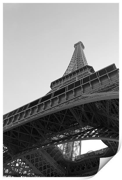 Eiffel Tower Print by Rebecca Giles