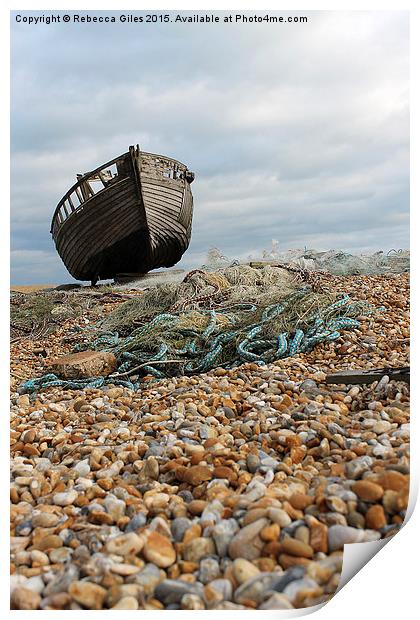 Dungeness Print by Rebecca Giles