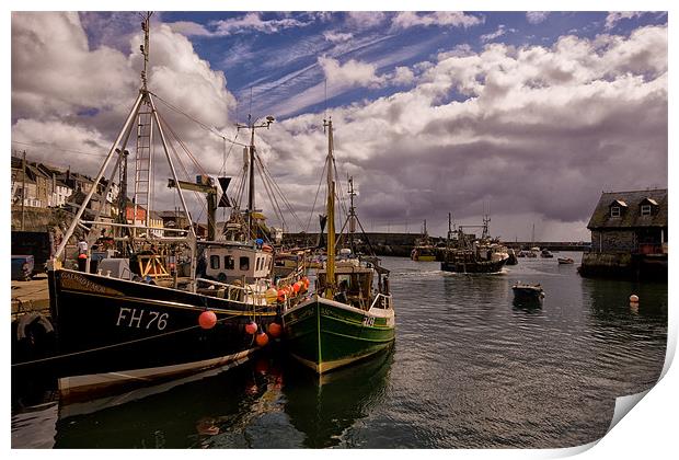 Mevagissey Harbour in Cornwall Print by Jay Lethbridge