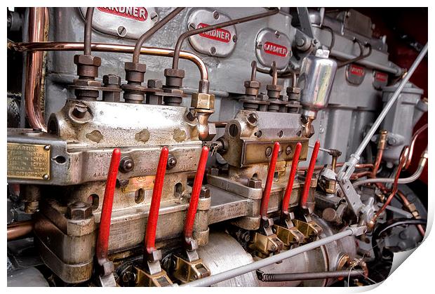 Gardner Diesel Engine Print by Jay Lethbridge