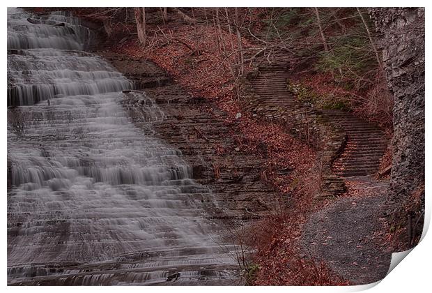 Buttermilk Waterfall Print by peter campbell
