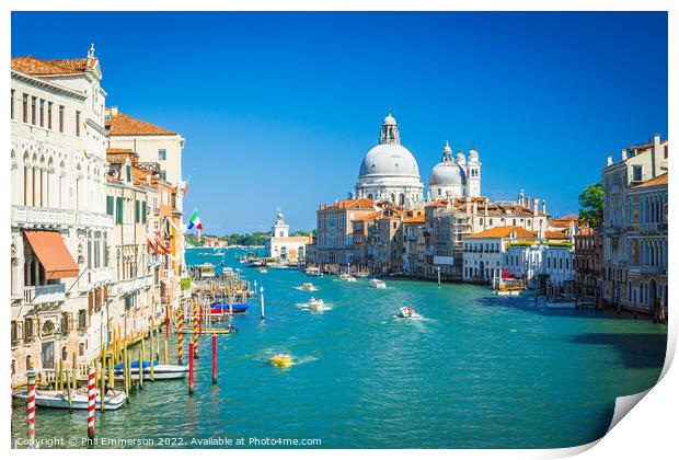 Grand Canal, Venice Print by Phil Emmerson