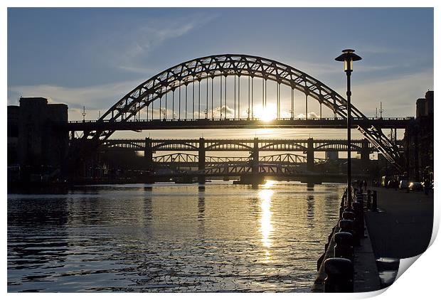 Bridges Sunset Print by Phil Emmerson