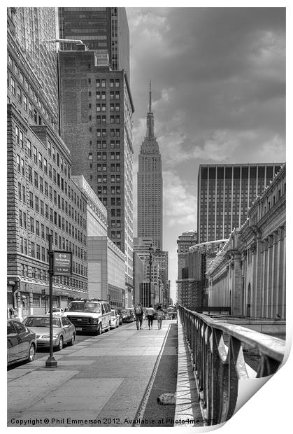Empire State HDR Print by Phil Emmerson