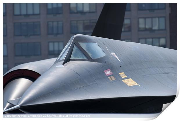SR-71 Blackbird Print by Phil Emmerson