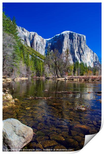 Half Dome reflection Print by Phil Emmerson