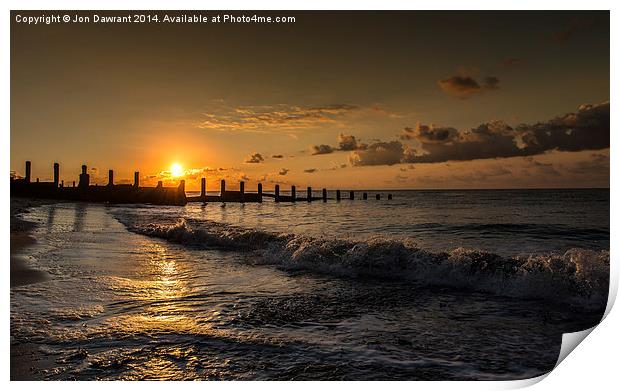  Sunrise 3 Holland on sea, Essex Print by Jonny Essex