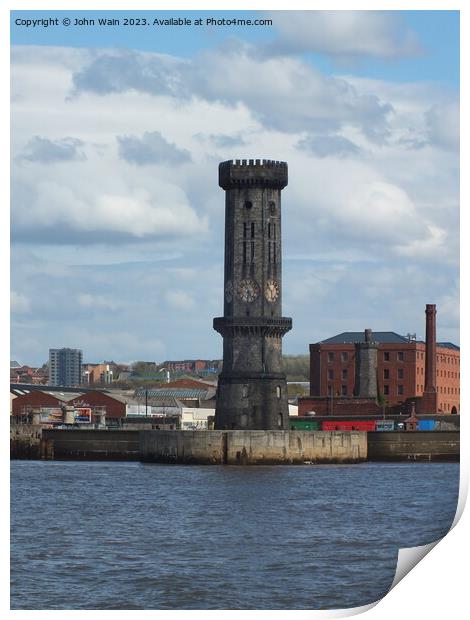 Victoria Clock Tower Print by John Wain