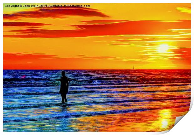 Another Gormley in the Bay Print by John Wain