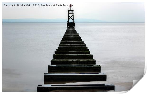 Crosby Pier Print by John Wain