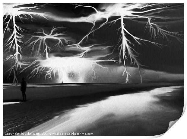 Storm (Digital Art) Print by John Wain