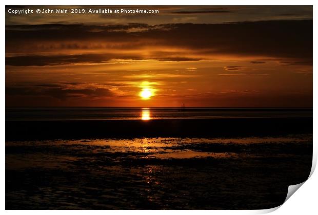 Irish Sea Print by John Wain