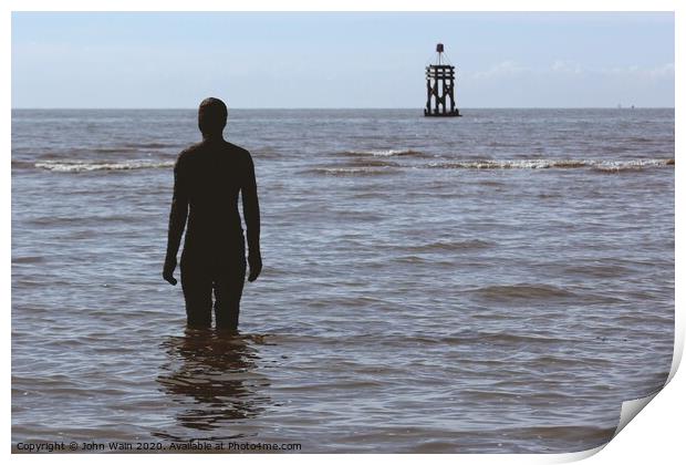 Gormley Iron Man Print by John Wain