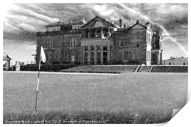 St Andrews Golf Course Print by jim scotland fine art