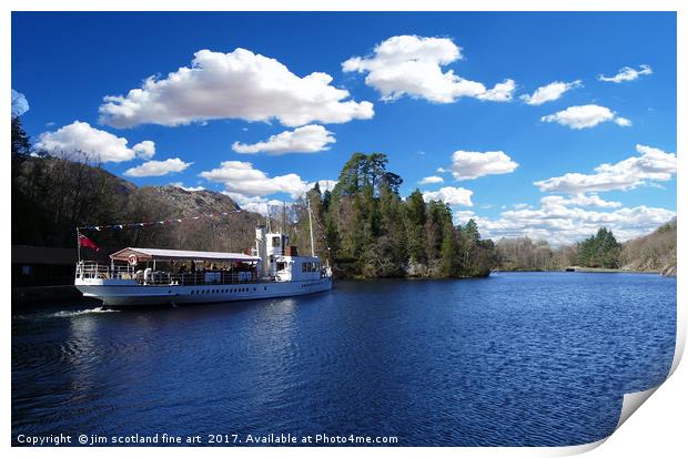 Loch Katrine Print by jim scotland fine art