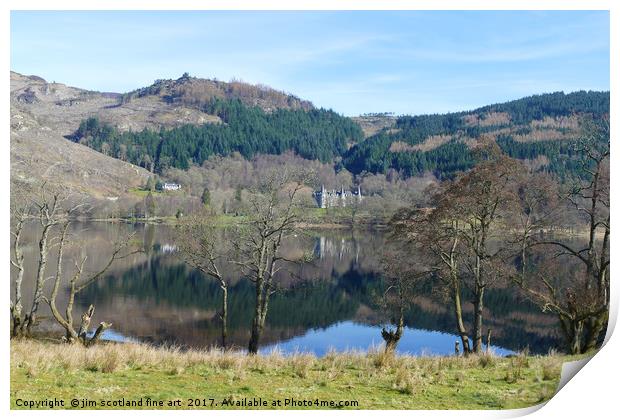 Loch Achry Trossachs Print by jim scotland fine art