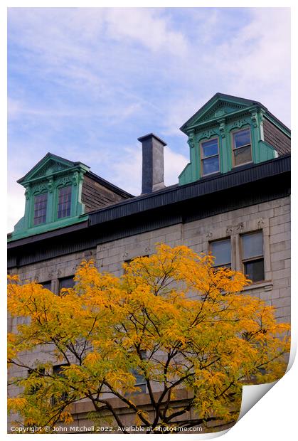 Colourful Montreal Architecture Print by John Mitchell