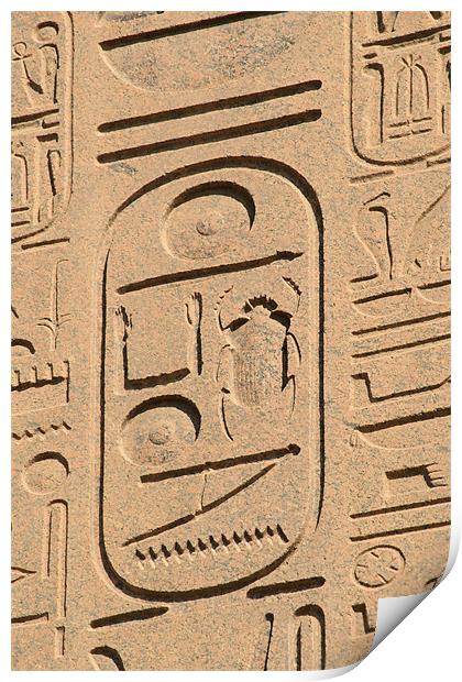 Karnak Temple 37 Print by Ruth Hallam