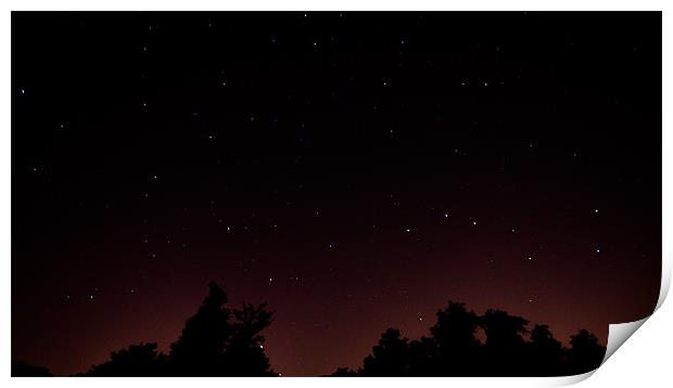 Night Time Sky Print by robert chadwick