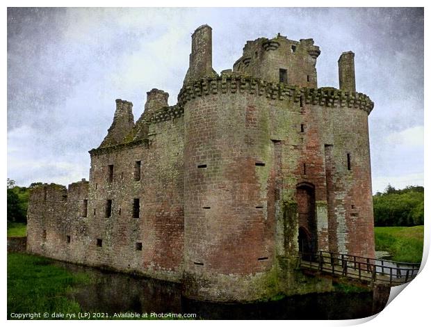 Caerlaverock Castle Print by dale rys (LP)