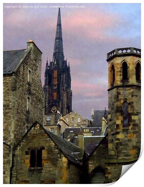 EDINBURGH-OLD TOWN Print by dale rys (LP)