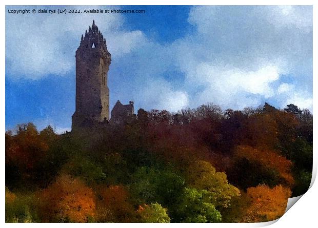wallace monument  Print by dale rys (LP)