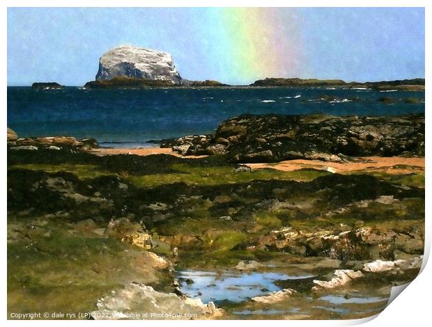 bass rock  Print by dale rys (LP)