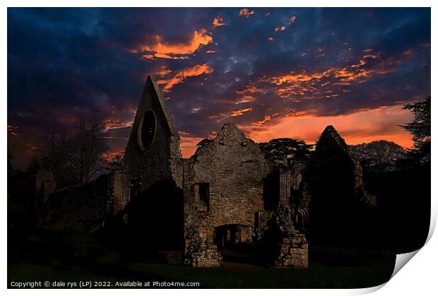 DRYBURGH ABBEY Print by dale rys (LP)