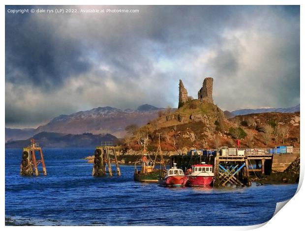 ruins of Caisteal Maol  Print by dale rys (LP)