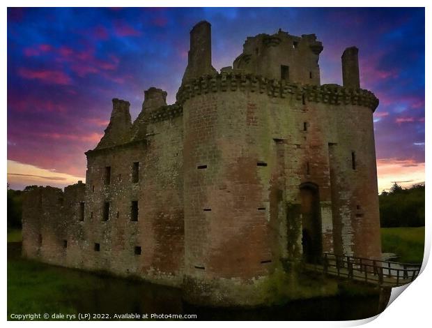 Caerlaverock Castle   Print by dale rys (LP)