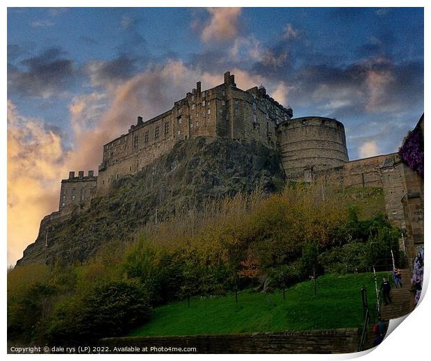 Edinburgh Castle Print by dale rys (LP)