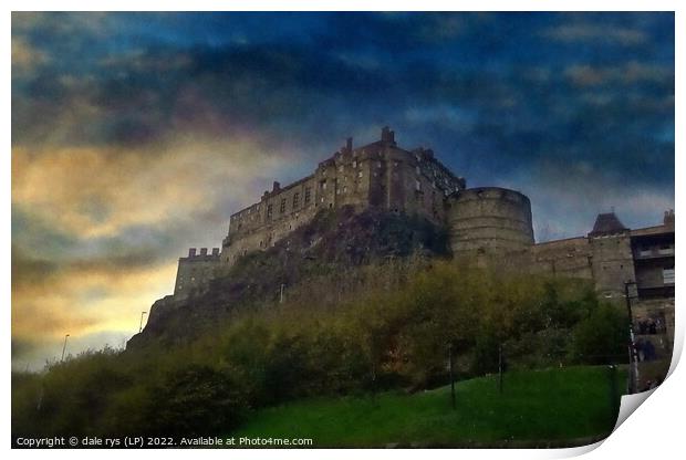 Edinburgh castle   Print by dale rys (LP)