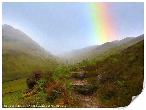 highland rainbow - WILD HIGHLANDS / 5 SISTERS -kin Print by dale rys (LP)