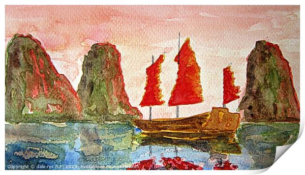 "Serenity of Chinese Waters" Print by dale rys (LP)