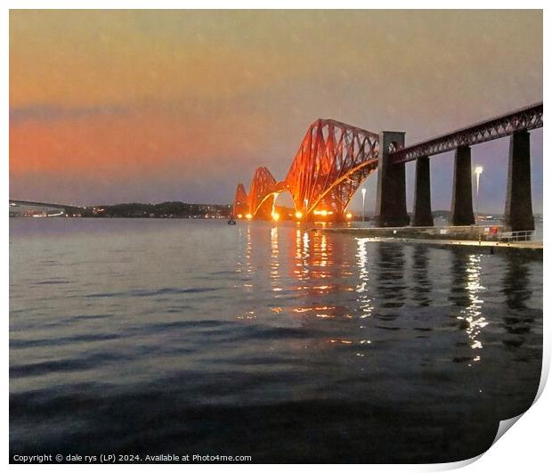 SOUTH QUEENSFERRY Print by dale rys (LP)