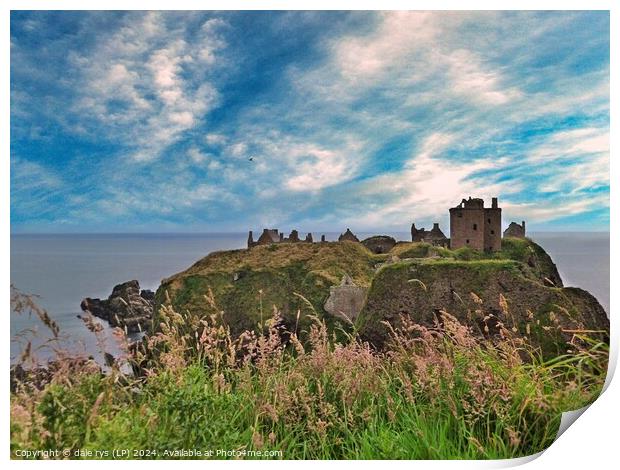 Majestic Dunnottar Castle Print by dale rys (LP)