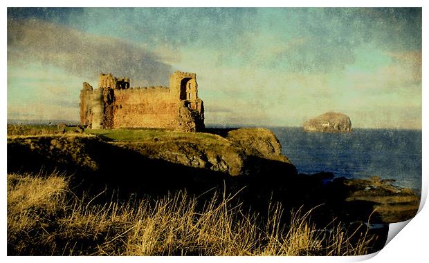 moody tantallon castle Print by dale rys (LP)