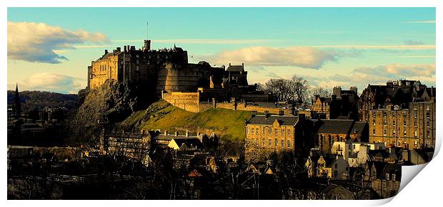 edinburgh castle Print by dale rys (LP)