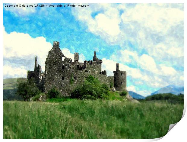 kilchurn castle Print by dale rys (LP)