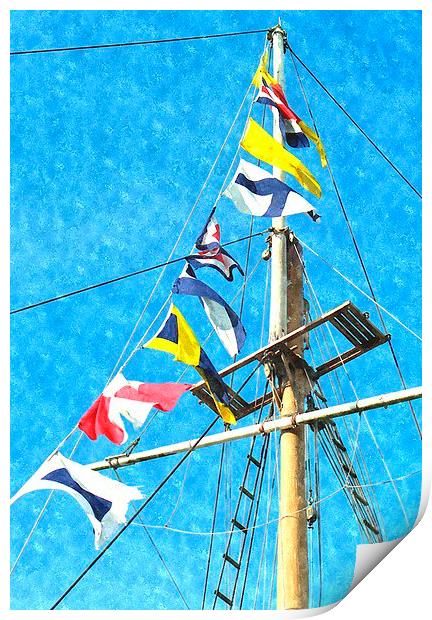  sea flags Print by dale rys (LP)