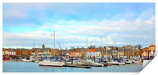  anstruther harbor  Print by dale rys (LP)