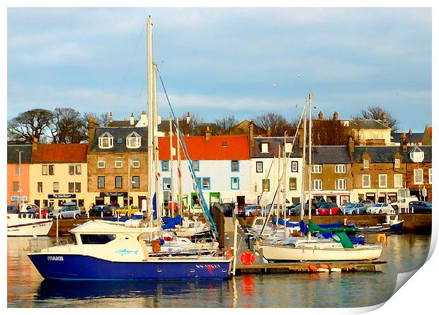  anstruther harbor   Print by dale rys (LP)