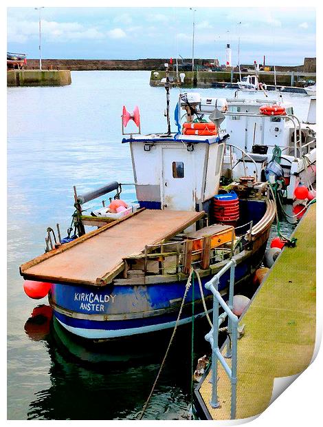  anstruther harbor Print by dale rys (LP)