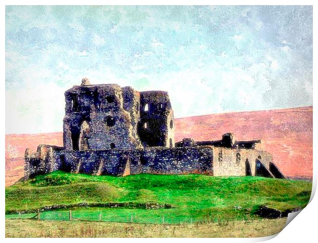  auchindoun castle - scotland Print by dale rys (LP)