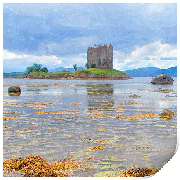  stalker castle - scotland argyll and bute  Print by dale rys (LP)