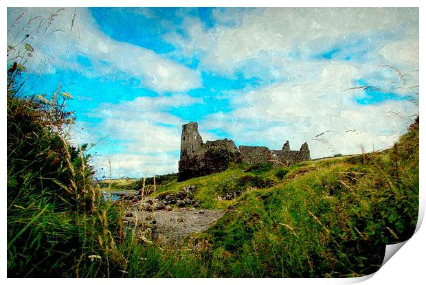  dunure castle-scotland   Print by dale rys (LP)