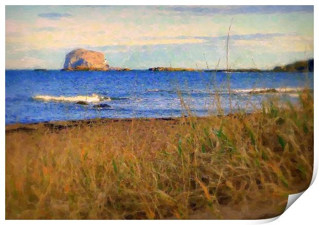 BASS ROCK Print by dale rys (LP)