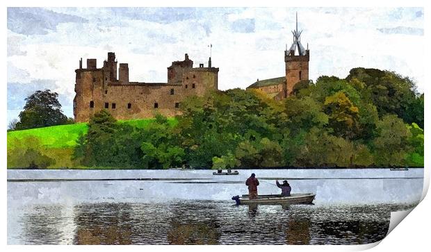 linlithgow palace Print by dale rys (LP)